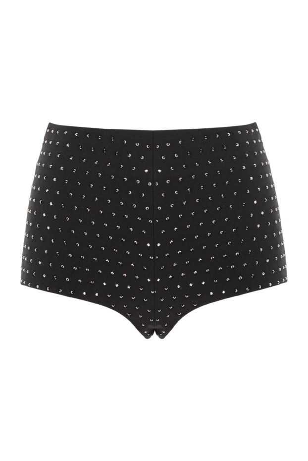 The Andamane tami crystal black wool and gabardine blend shorts 191806 - photo 1