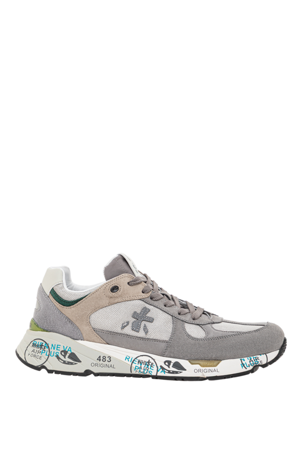Premiata mase 7821 sneakers in gray, made of soft suede and nylon 191830 - photo 1