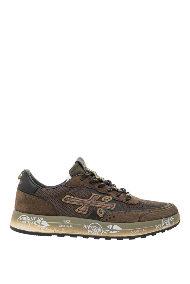 Premiata men's nous sneakers with a contrasting sole and suede inserts 191837 - photo 1