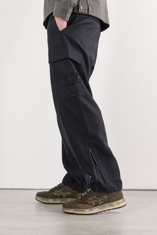 Premiata men's nous sneakers with a contrasting sole and suede inserts 191837 - photo 2