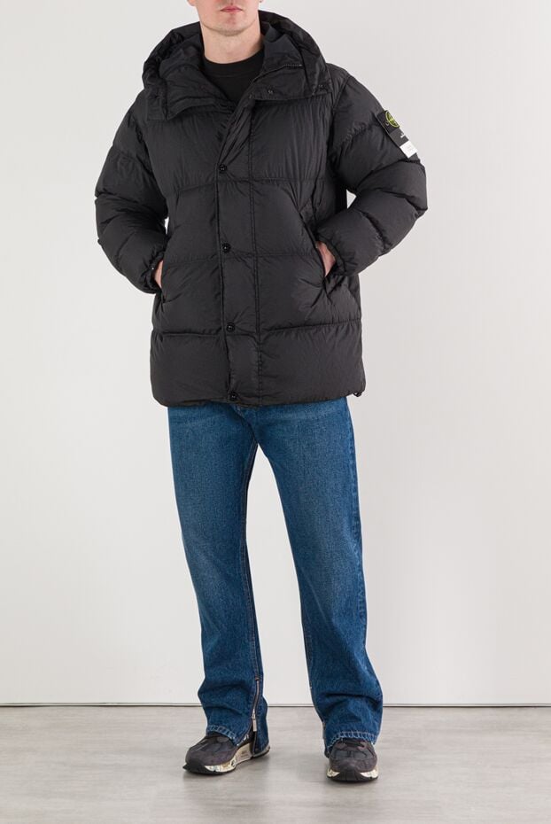 Stone Island down parka with a hood made of lightweight rep with an ultra-tight weave 191851 - photo 2