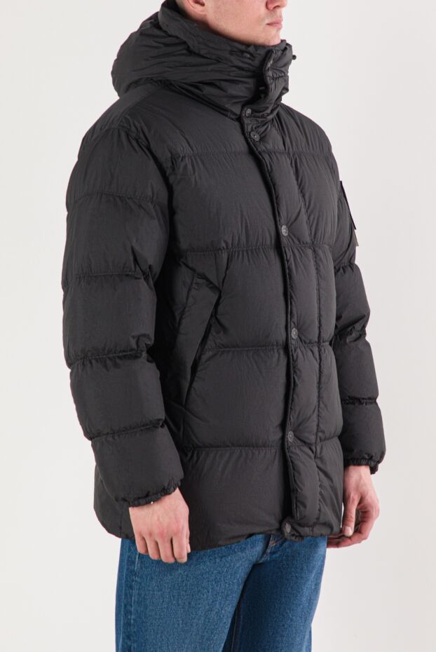 Stone Island down parka with a hood made of lightweight rep with an ultra-tight weave 191851 - photo 3