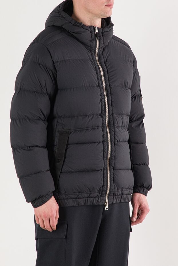 Stone Island black lightweight nylon down jacket 191852 - photo 3