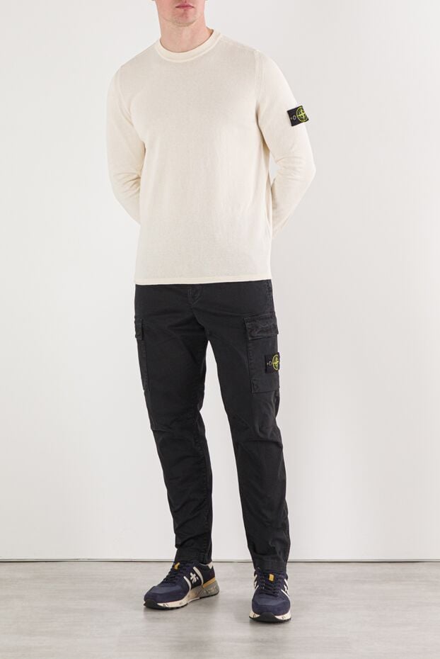Stone Island knitted crew neck jumper in lightweight organic cotton 191857 - photo 2