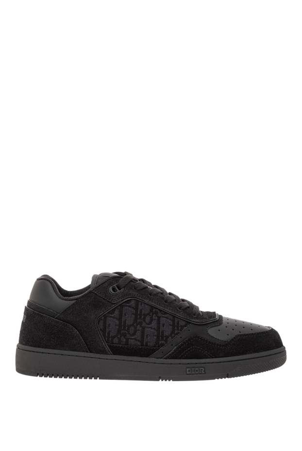 Dior b27 uptown low-top sneakers in smooth black calfskin 191875 - photo 1