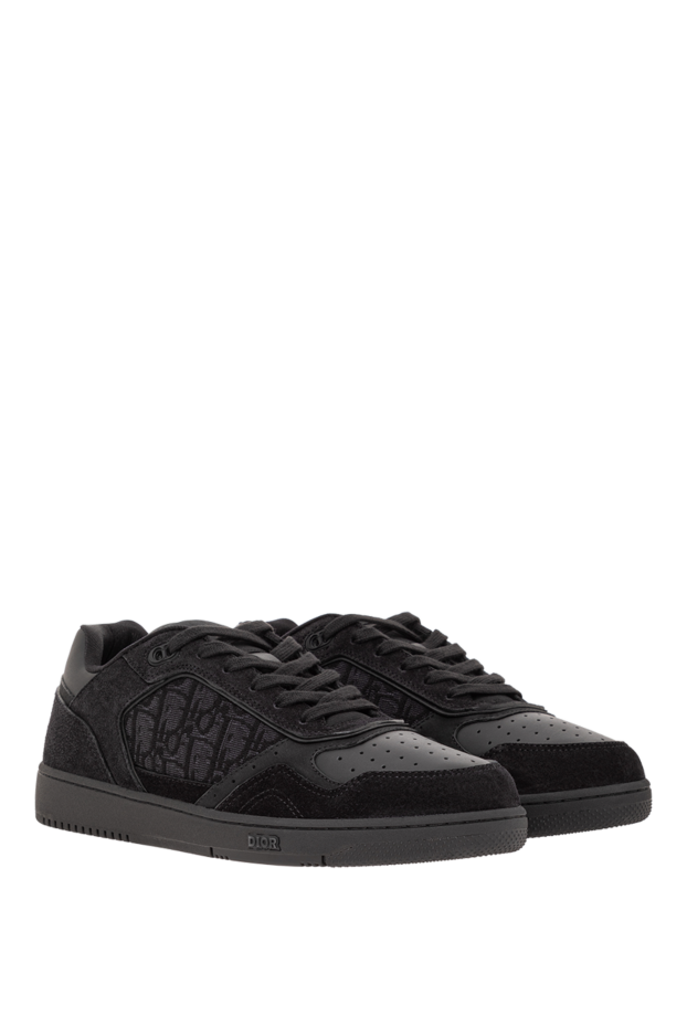 Dior b27 uptown low-top sneakers in smooth black calfskin 191875 - photo 3