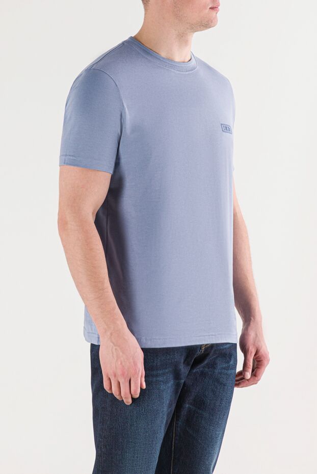 Dior sea island icons t-shirt in blue cotton jersey 191880 - photo 3