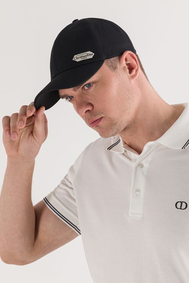 Dior black men's baseball cap with logo and buckle 191888 - photo 2