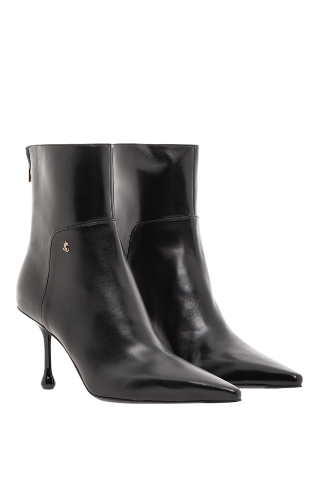 Jimmy Choo cycas 80 black nappa leather ankle boots 191902 - photo 3