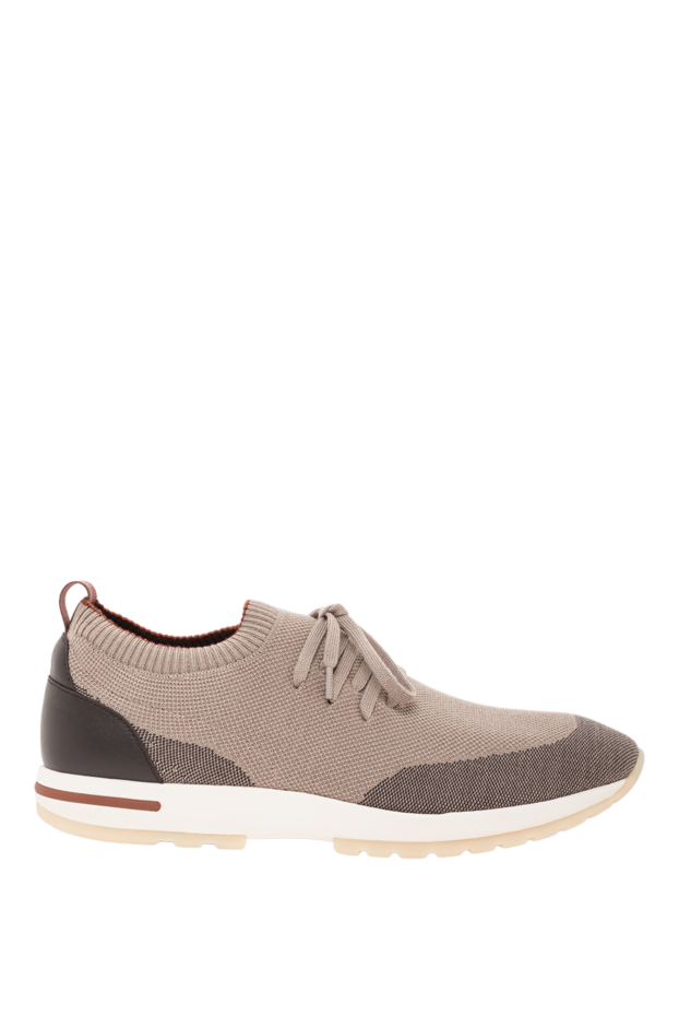 Loro Piana 360 lp flexy walk double knit wool sneakers with calfskin trim 191935 - photo 1