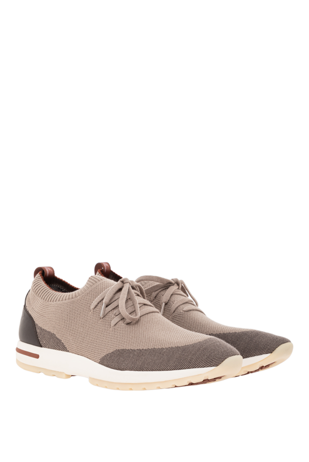 Loro Piana 360 lp flexy walk double knit wool sneakers with calfskin trim 191935 - photo 3