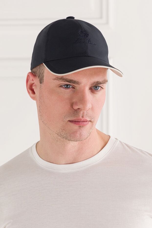 Loro Piana wind blue microfiber six-piece baseball cap 191936 - photo 2
