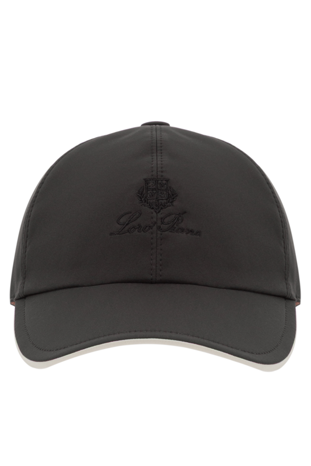 Loro Piana wind black microfiber six-piece baseball cap 191938 - photo 1