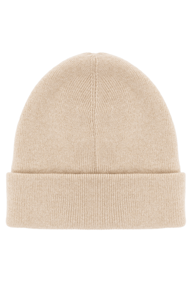 Loro Piana classic ribbed baby cashmere beanie hat in beige 191941 - photo 3