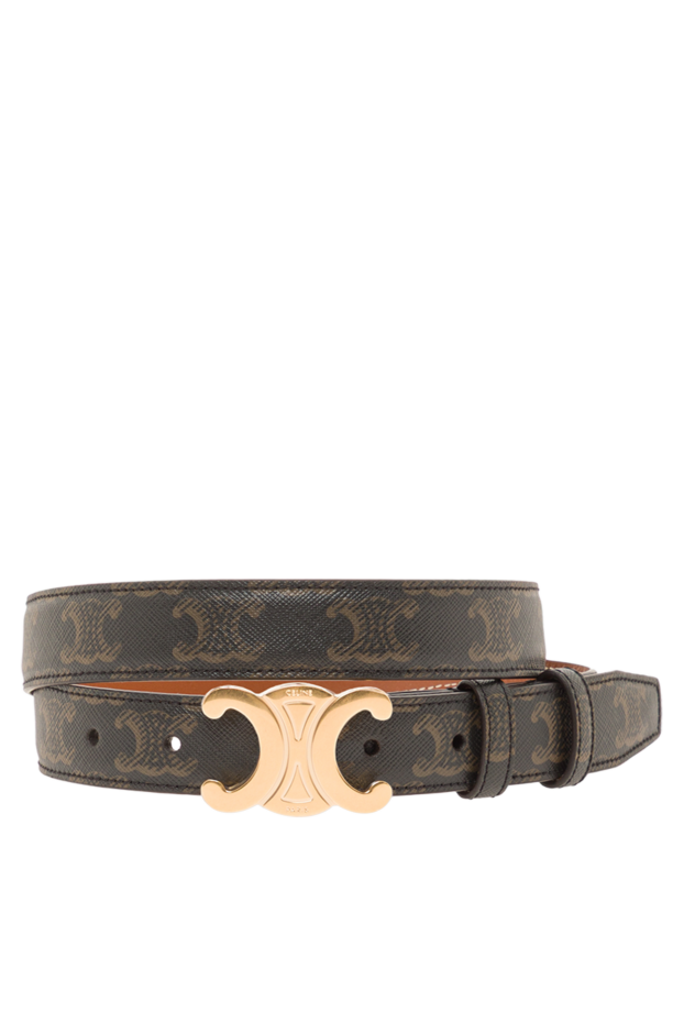Celine medium 25mm triomphe dark leather strap 191965 - photo 1