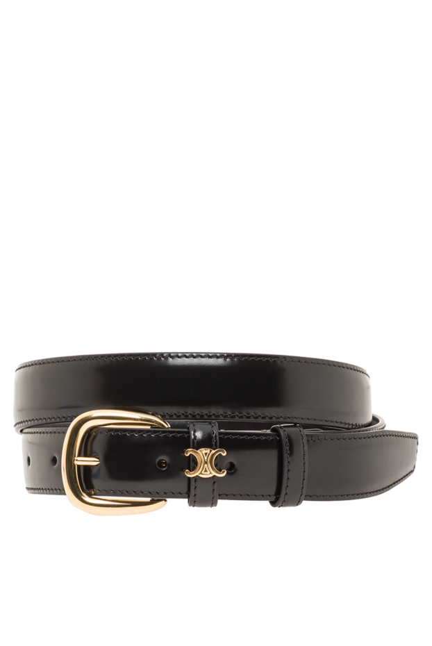 Celine vivienne medium 25mm belt in black taurillon leather 191966 - photo 1