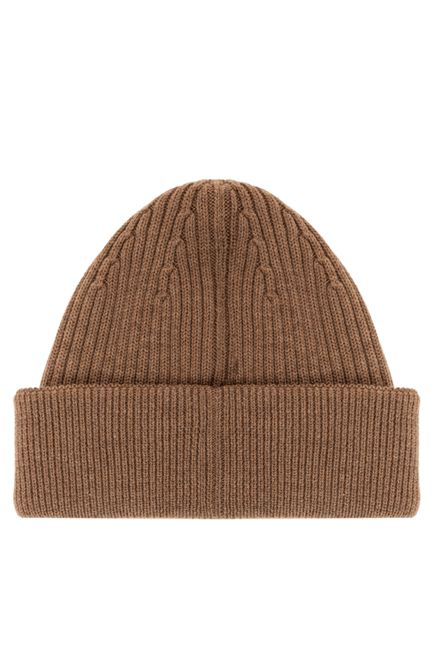 Loewe brown medium weight ribbed wool beanie hat 191979 - photo 3