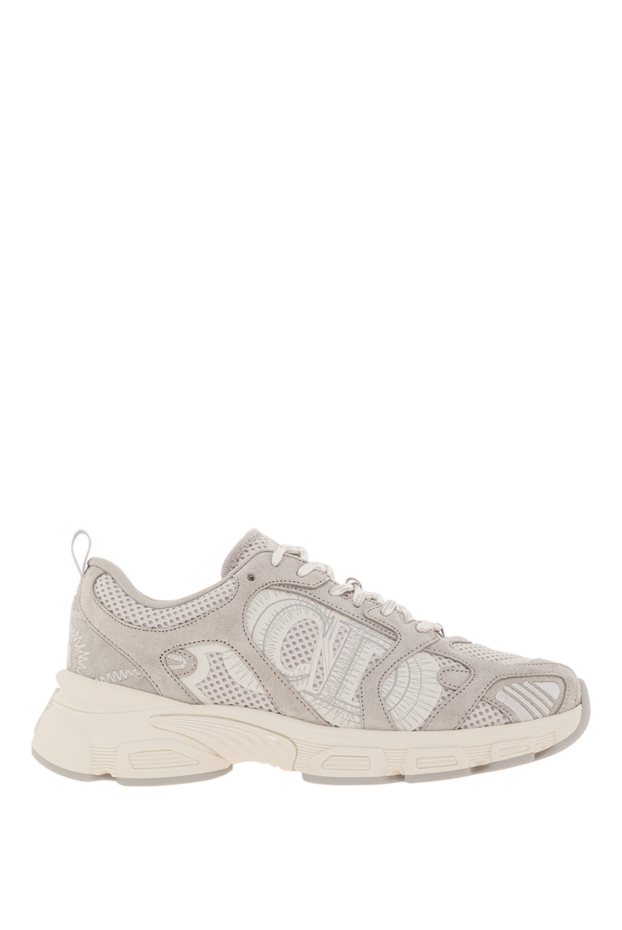 Dior women's chrono sneakers in beige mesh with gold and silver accents 192009 - photo 1