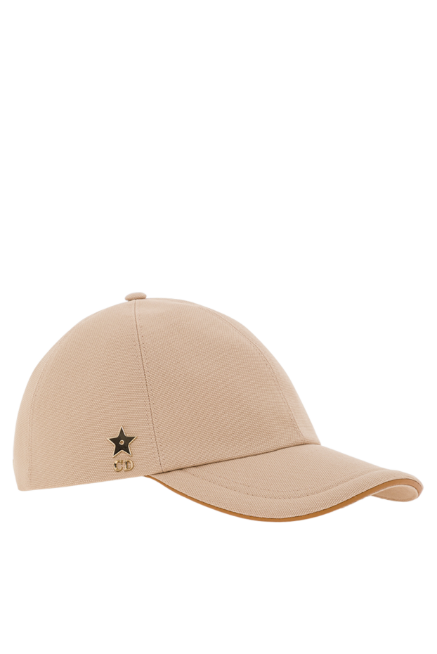 Dior d-player beige cotton baseball cap with metal cd badge 192014 - photo 3