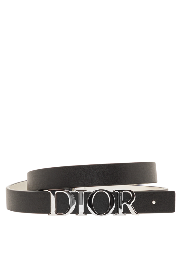 Dior d-dream reversible belt in smooth calfskin with palladium finish 192029 - photo 1