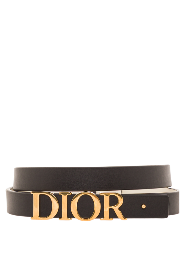 Dior d-dream belt in smooth black calfskin with gold-tone hardware. 192030 - photo 1
