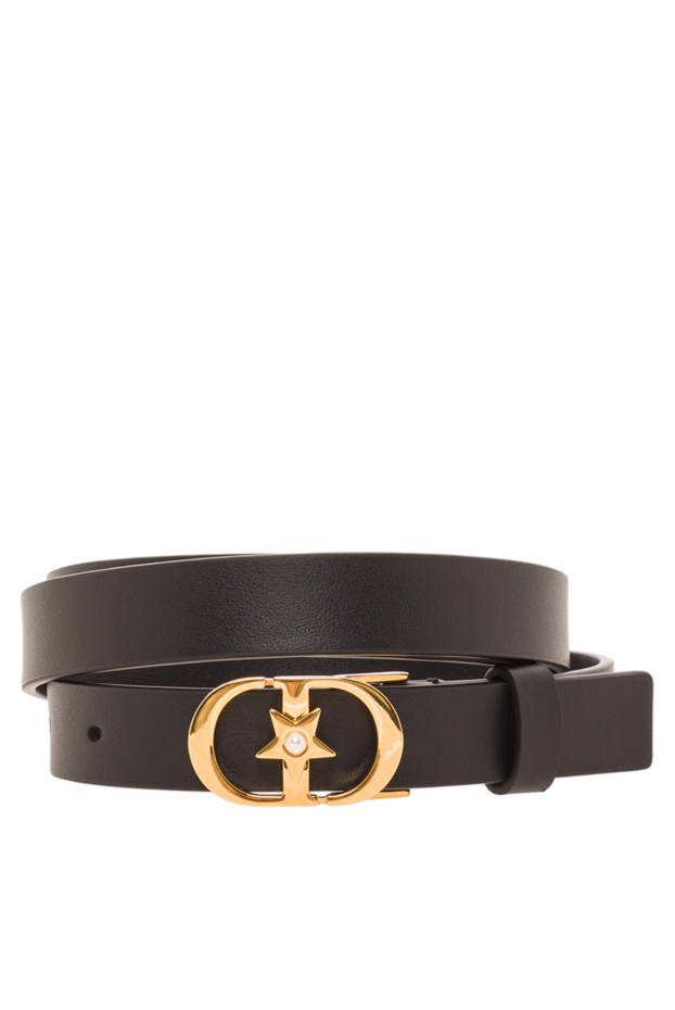 Dior lucky 30 montaigne star belt in black smooth calfskin with cd clasp 192031 - photo 1