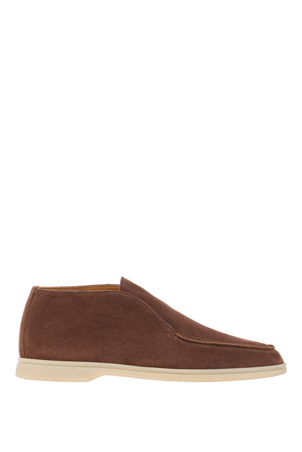 Cesare di Napoli men's high loafers made of brown genuine leather 192048 - photo 1