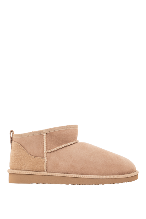 Marina Torres beige suede ugg boots with soft sheepskin 192054 - photo 1