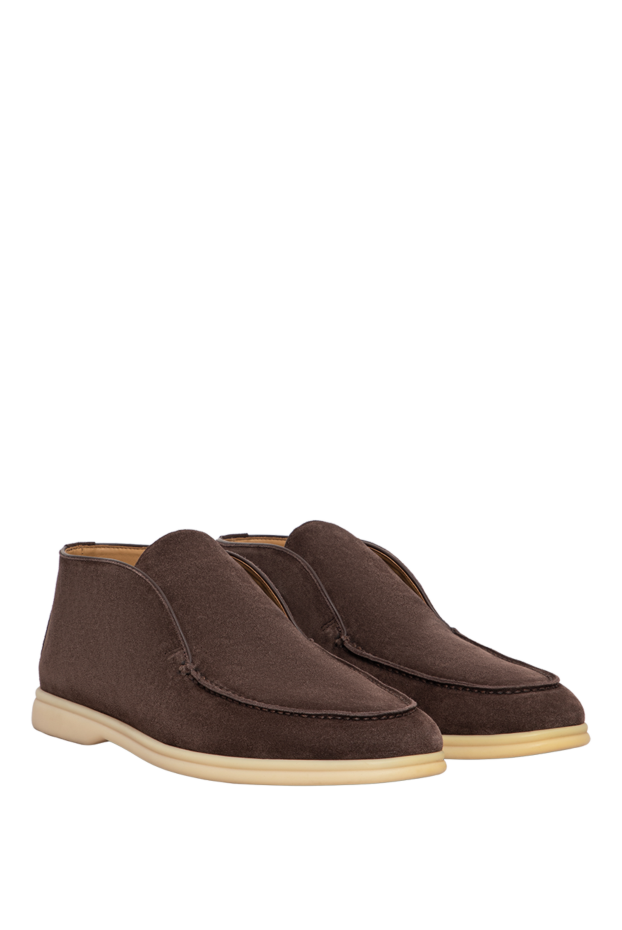 Loro Piana open walk ankle boot in soft beige suede 192155 - photo 3