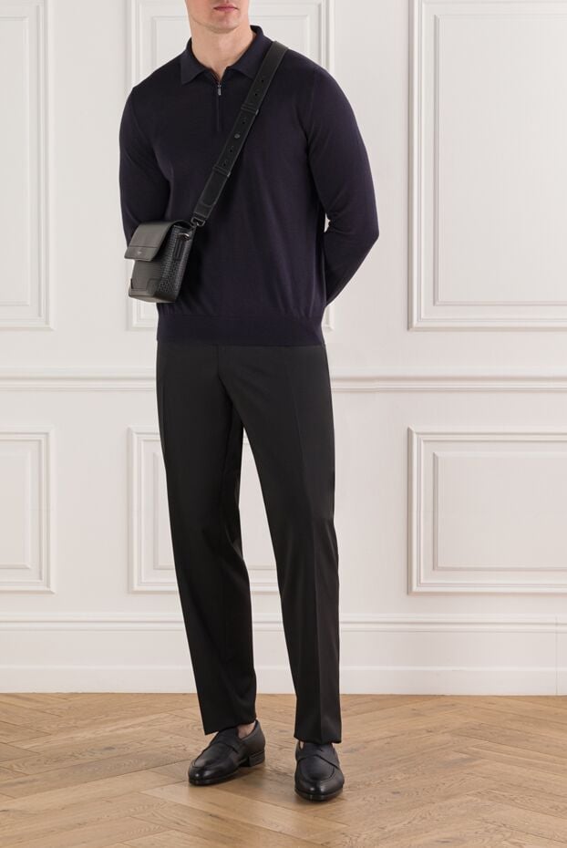 Sartoria Latorre classic straight-cut trousers made of black wool 192217 - photo 2