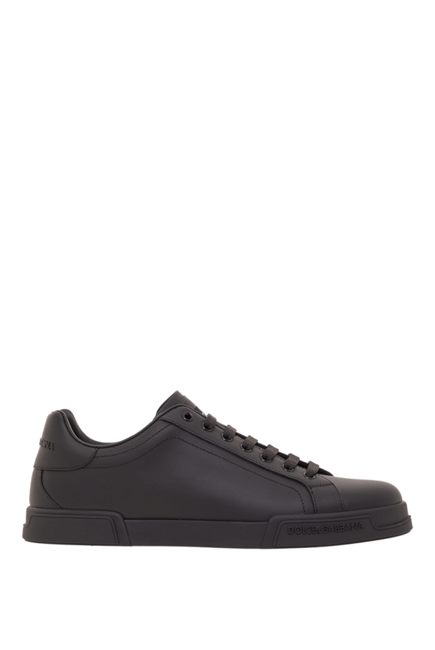Dolce & Gabbana portofino light sneakers in black calfskin 192236 - photo 1