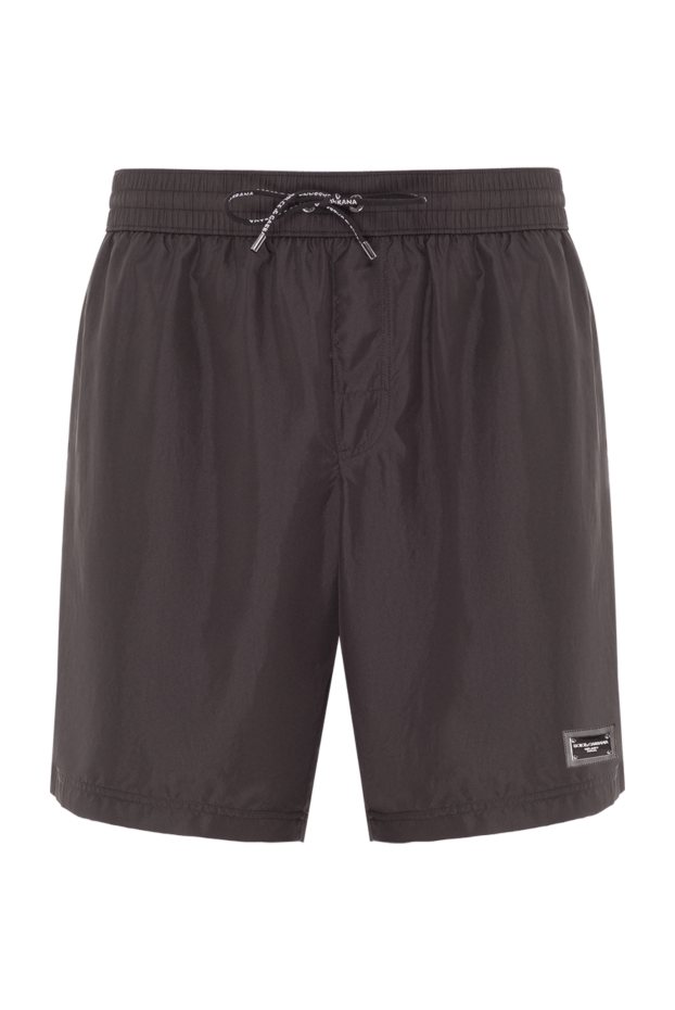 Short, loose-fitting boxer-style swimming shorts - photo 1