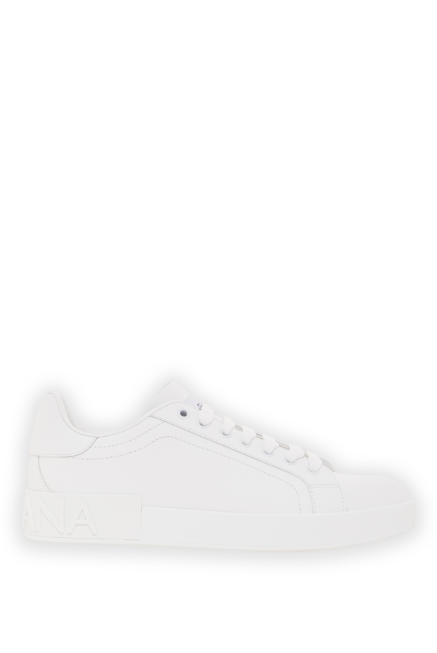 Dolce & Gabbana white calfskin portofino sneakers for women 192240 - photo 1