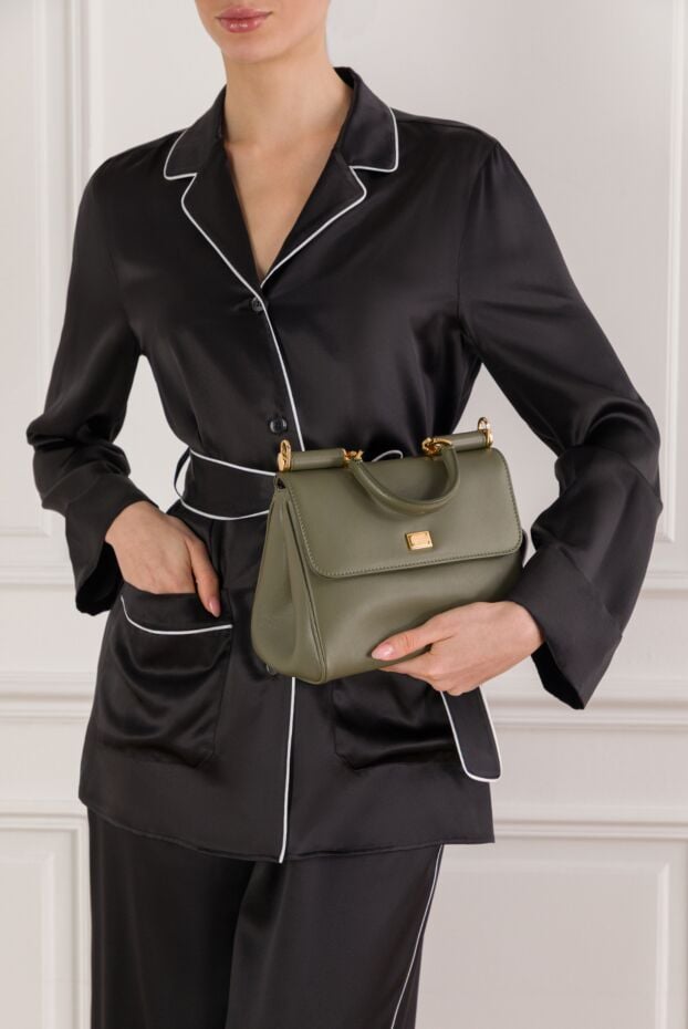 Dolce & Gabbana my sicily calfskin bag with vintage brass trim 192245 - photo 2