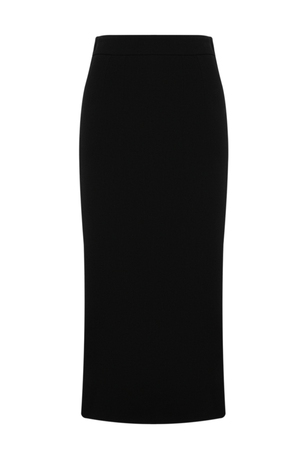 Dolce & Gabbana black natural wool midi skirt 192249 - photo 1