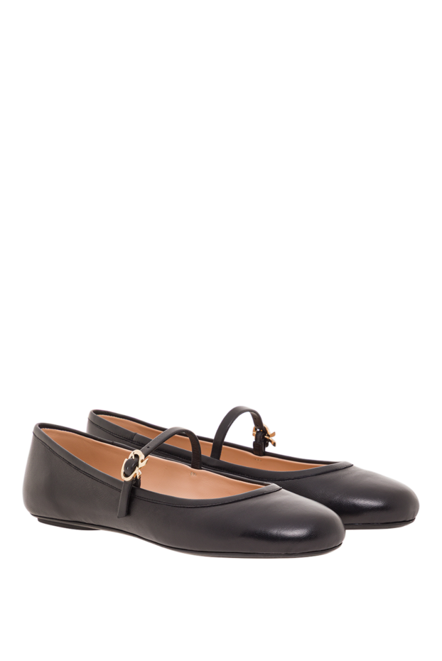 Gianvito Rossi carla mary jane ballet flats in soft black leather 192266 - photo 3