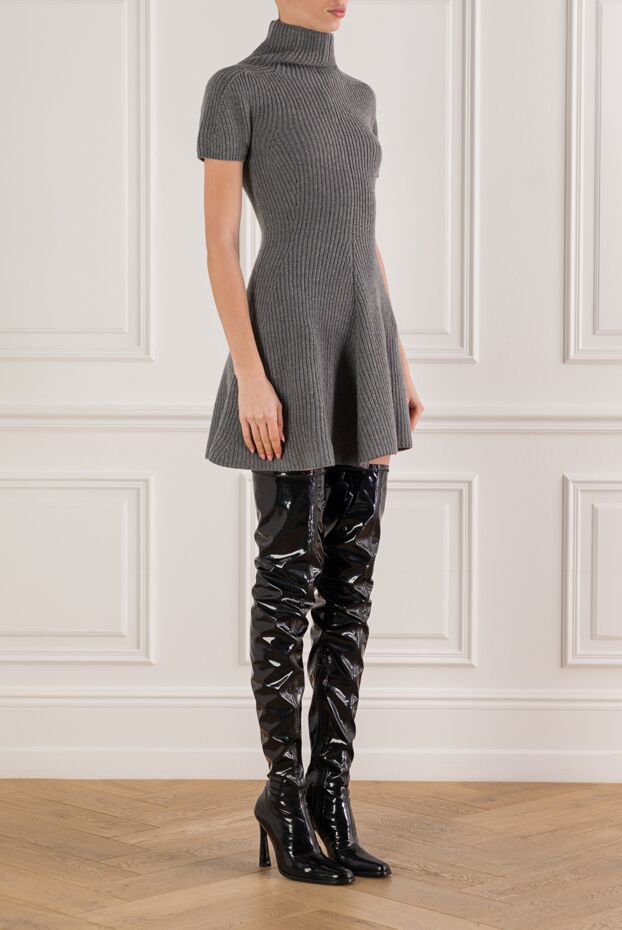Magda Butrym gray cashmere dress with short sleeves 192282 - photo 3