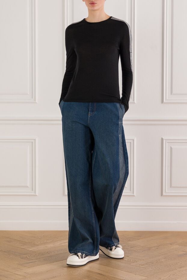 Dior black long-sleeved cashmere and silk jumper 192299 - photo 2