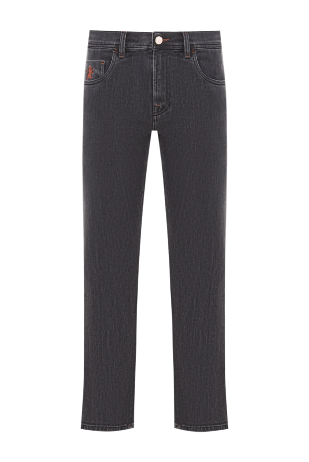 Scissor Scriptor men's dark gray cotton denim jeans 192370 - photo 1