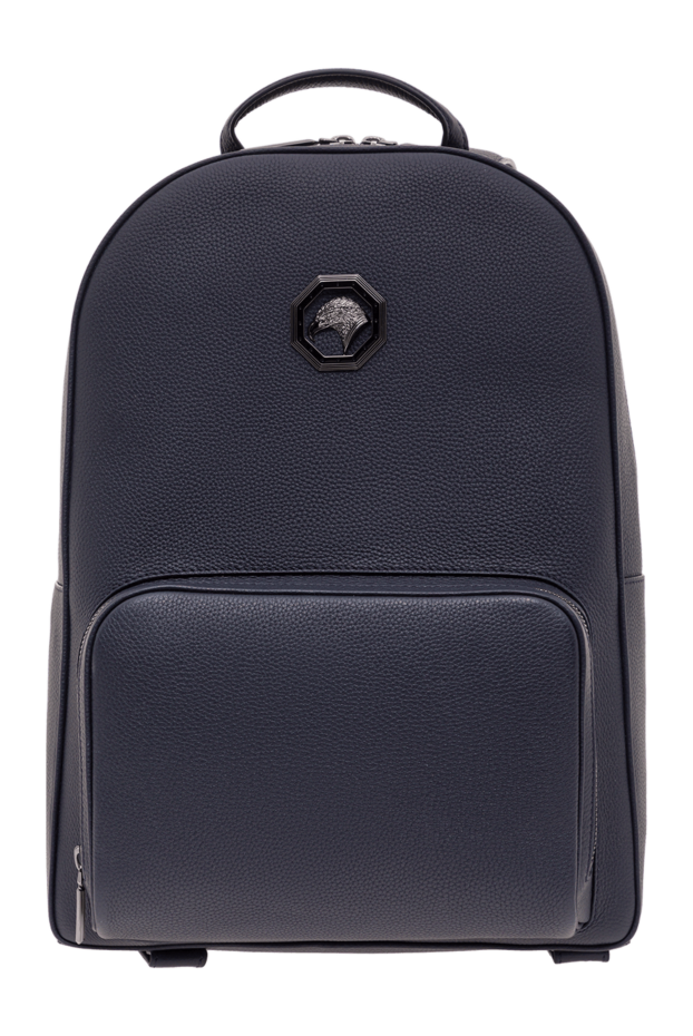 Stefano Ricci dark blue men's backpack made of grained calfskin leather 192405 - photo 1