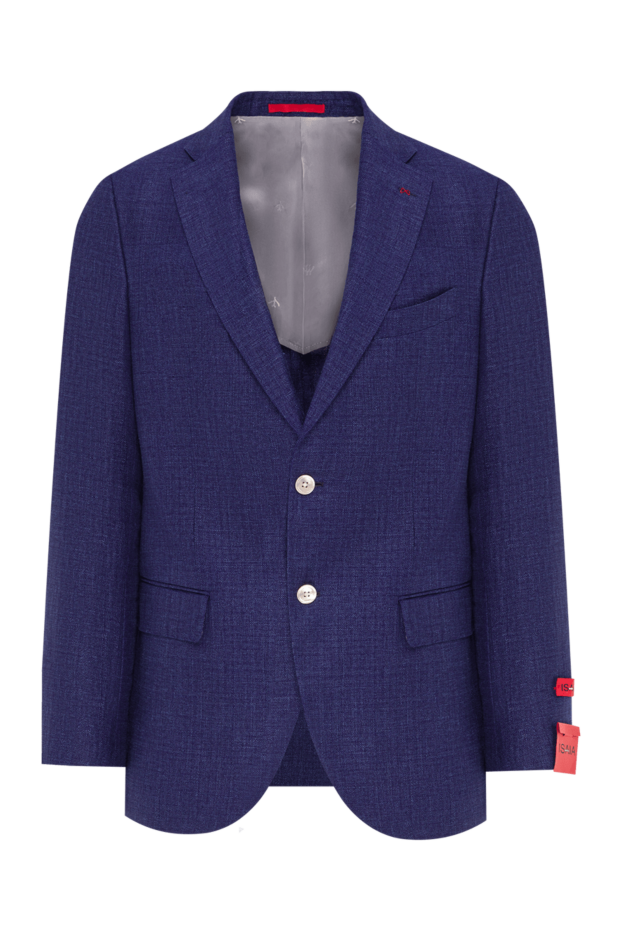 Isaia classic neapolitan semi-fitted jacket in blue 192417 - photo 1
