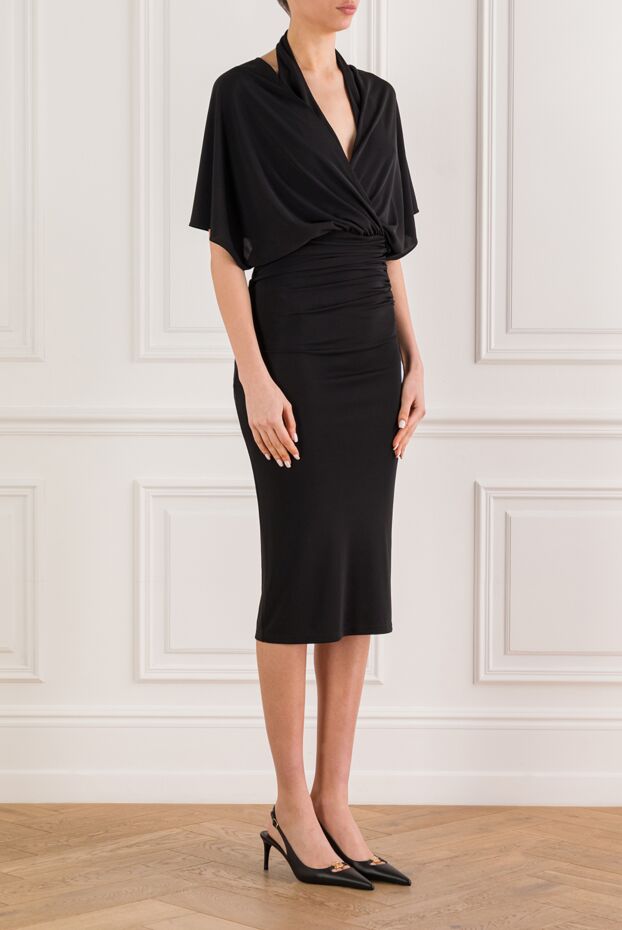 The Andamane annie black hooded open back midi dress 192505 - photo 3