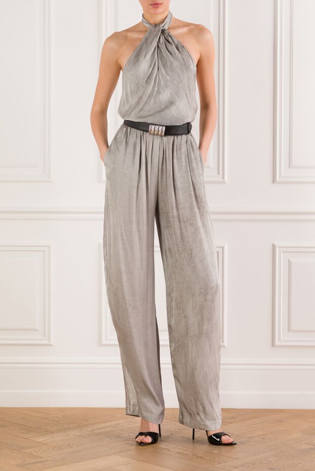 The Andamane women's gray jumpsuit with a loop strap 192510 - photo 2