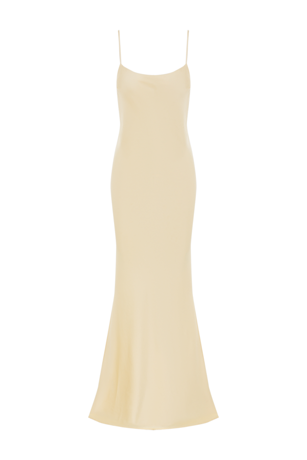 The Andamane ninfea beige satin maxi slip dress with spaghetti straps 192514 - photo 1