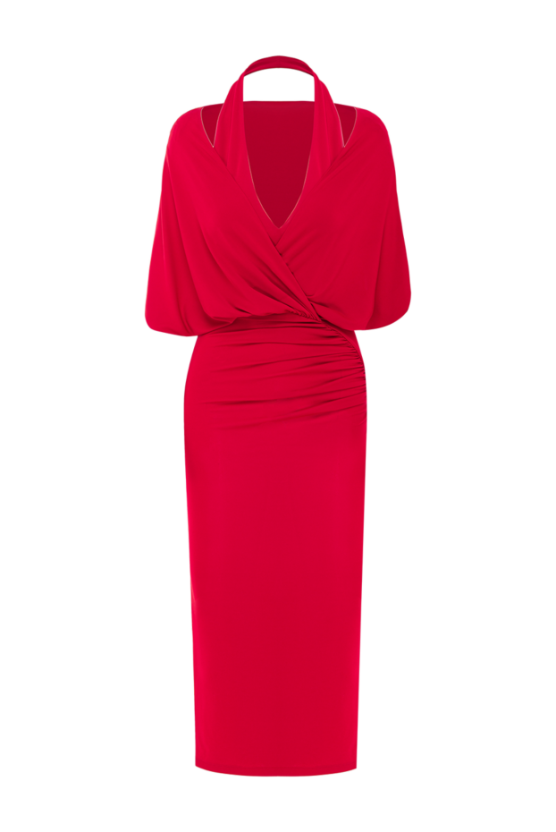 The Andamane annie red hooded midi dress with open back 192515 - photo 1