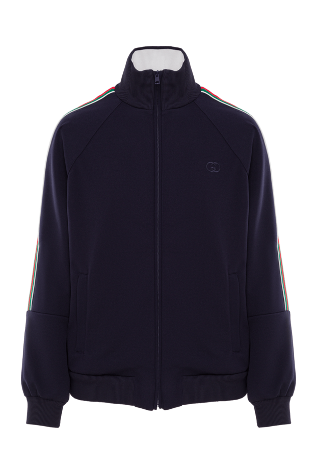 Gucci women's knit sweatshirt with signature web stripes on the sleeves 192545 - photo 1