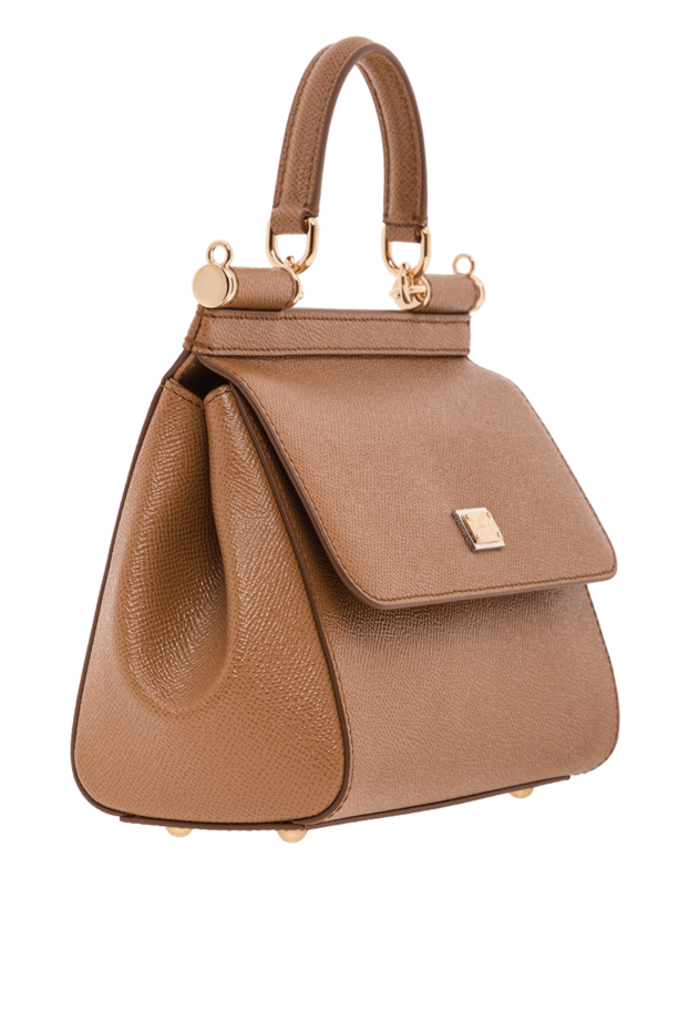 Dolce & Gabbana small brown sicily dauphine calfskin bag 192551 - photo 3