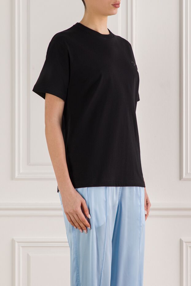 Gucci black cotton jersey t-shirt with embroidery 192556 - photo 3