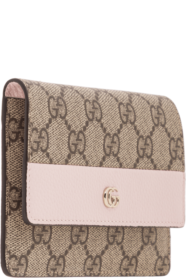 Gucci gg marmont wallet in beige and pink colors 192560 - photo 3