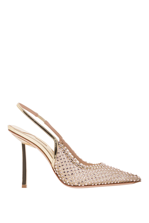 Le Silla gilda crystal mesh slingback sandals with slingback heel 192571 - photo 1